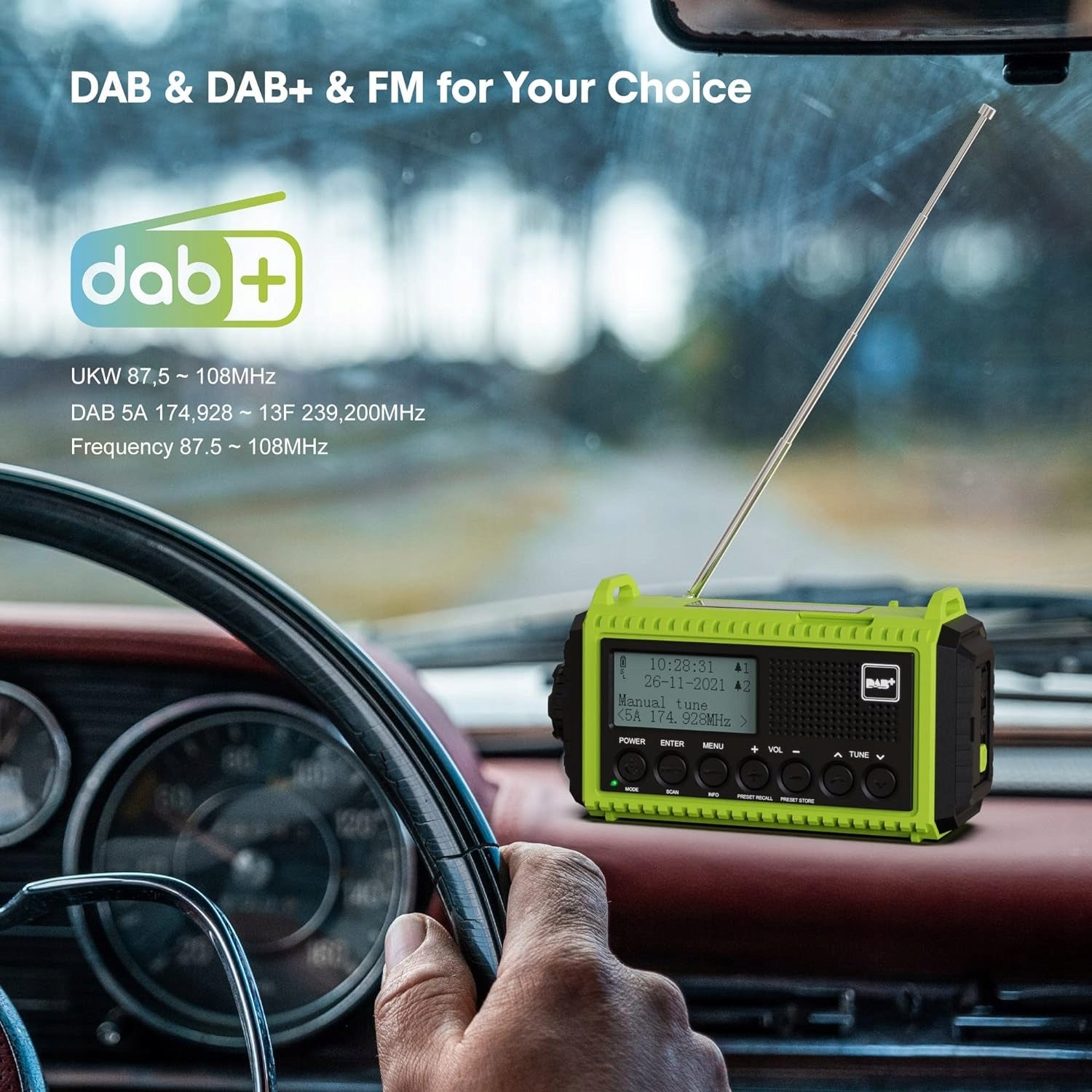 AM, DAB+, FM mesqo meu-1009 network-battery radio Manufacturer code mesq