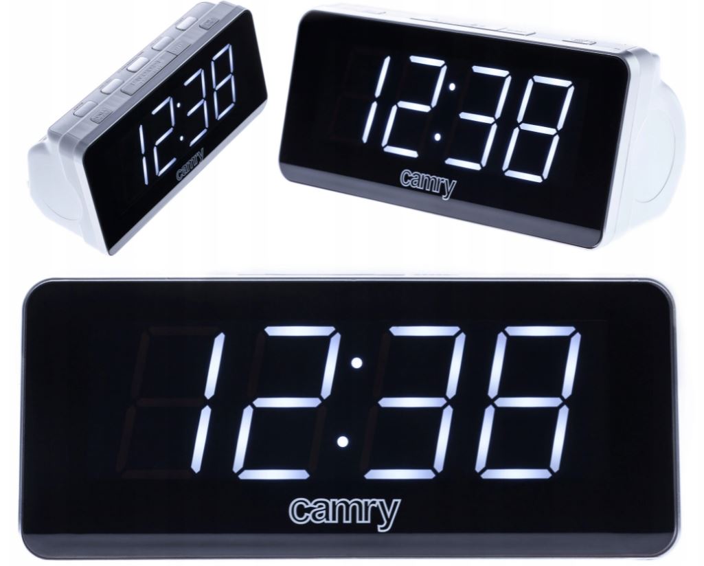 AM/FM 230V CLOCK RADIO WITH LCD DISPLAY CR1156 UPPERCASE LETTERS ADJUSTMENT
