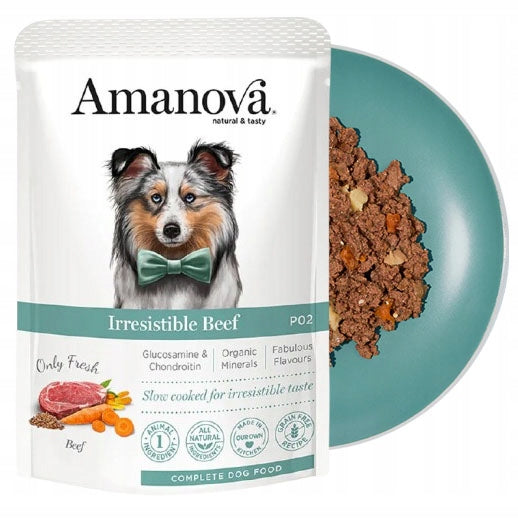 AMANOVA P02 WET DOG FOOD BEEF 100g