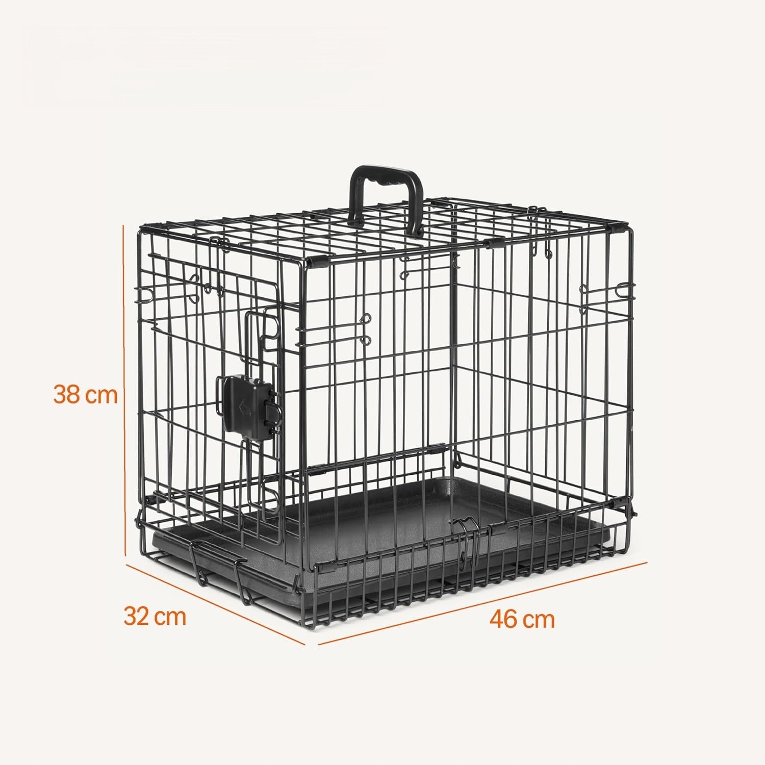AMAZON BASICS METAL CAGE PLAYPEN TRANSPORTER FOR DOG 32x46x38 CM Kind cage