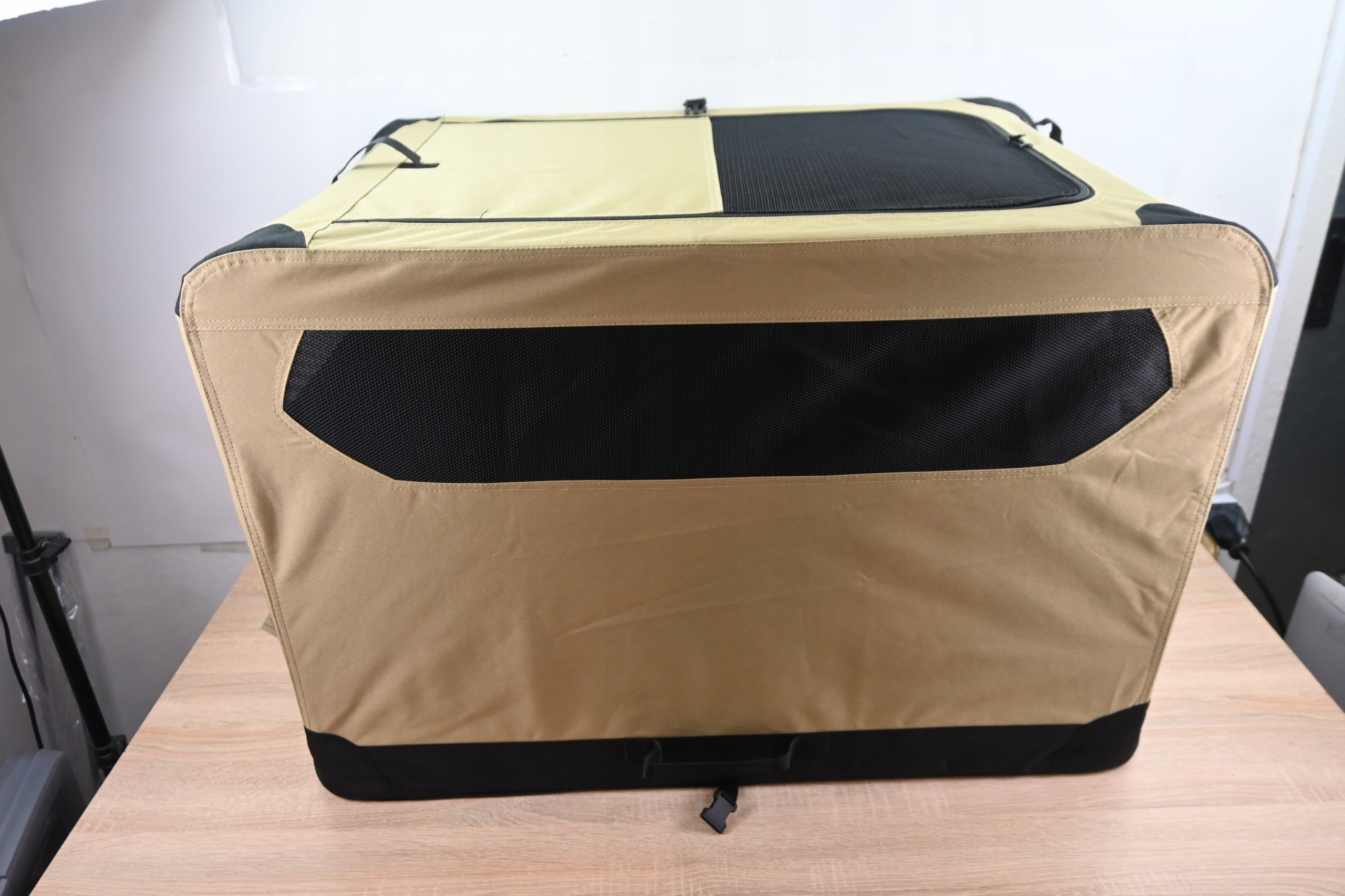 AMAZON FOLDING DOG TRANSPORTER BEIGE FOLDING LARGE 82x58x58 CM Product width 82 cm