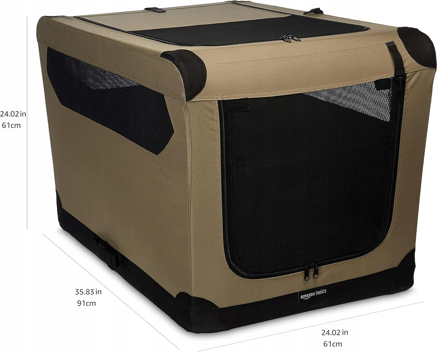 AMAZON FOLDING DOG TRANSPORTER BEIGE FOLDING LARGE 82x58x58 CM Trade name Transporter