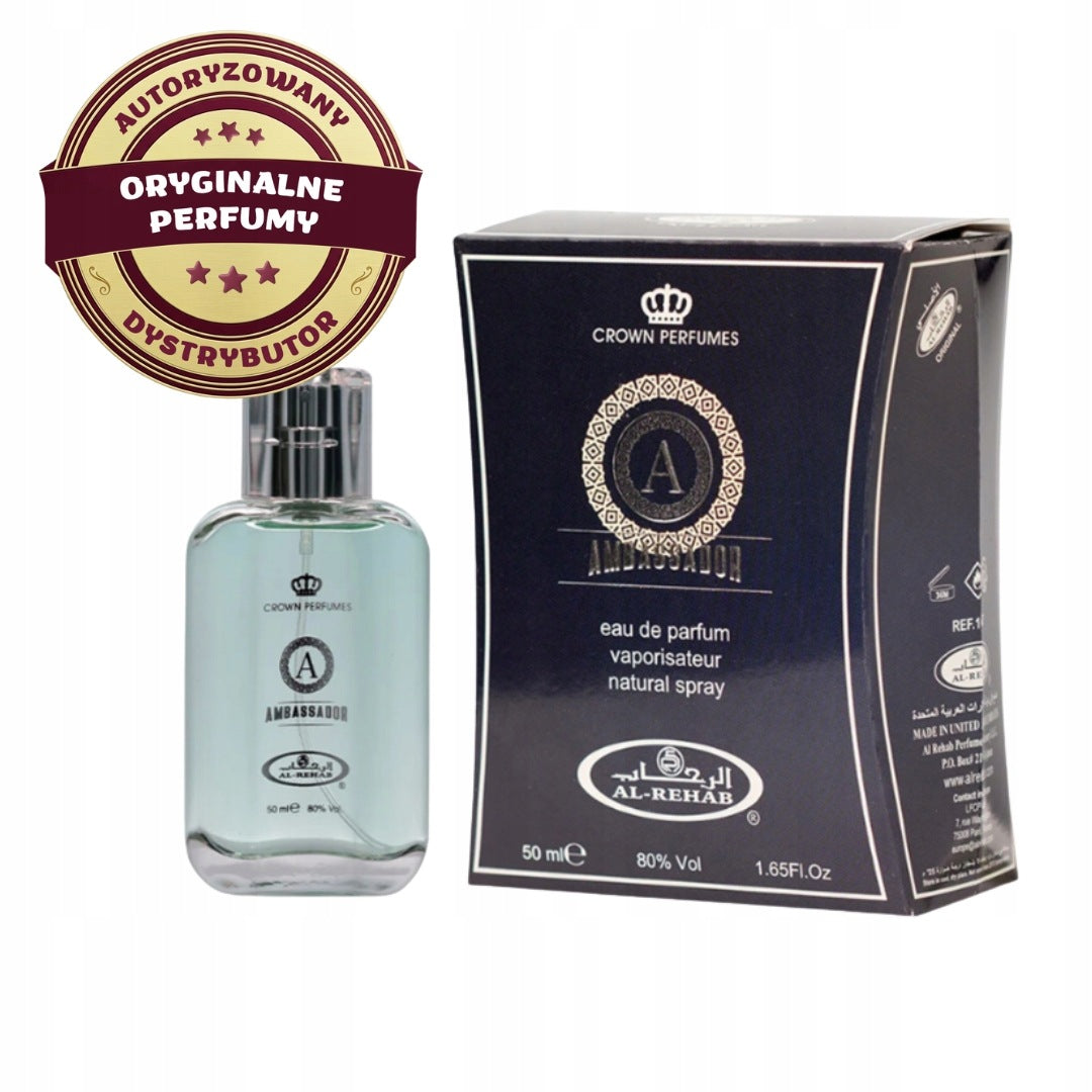 AMBASSADOR MAN MEN'S ARABIC PATCHOULI CEDAR 50 ml AL REHAB EDP