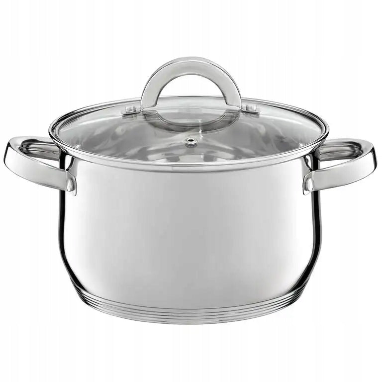 AMBITION BERRY POT SET WITH LIDS 13 EL STAINLESS STEEL Color silver