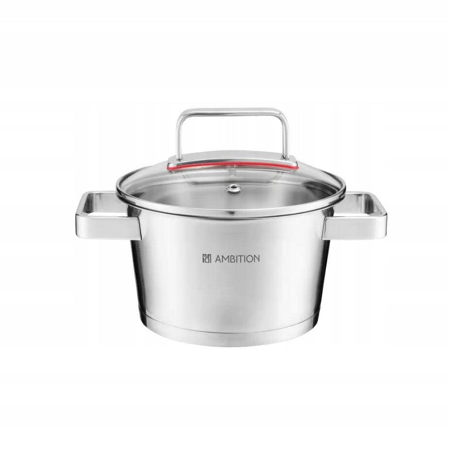AMBITION SELECTION SET OF LID POTS 8 EL STAINLESS STEEL INDUCTION Number of items in the set 8