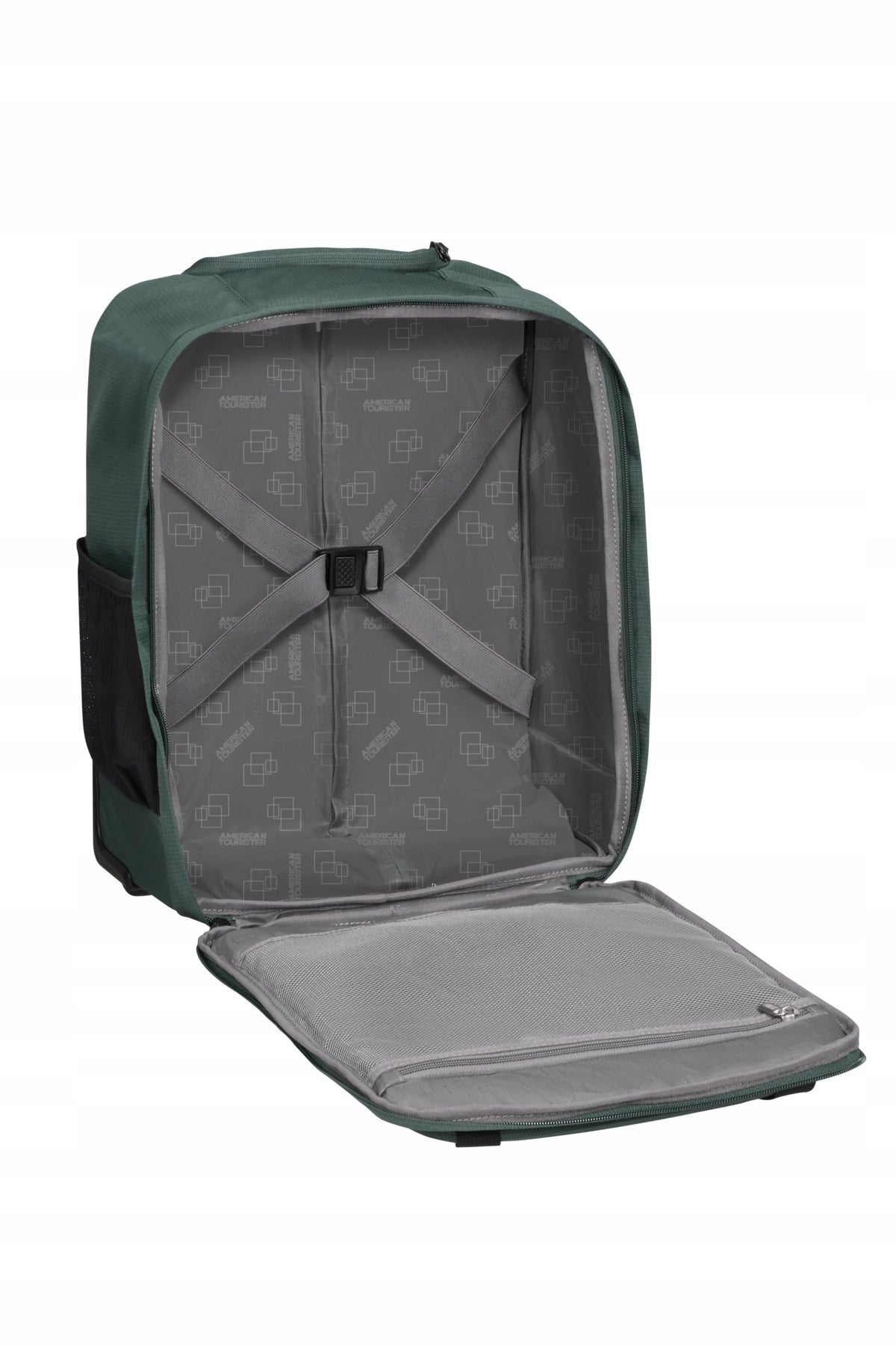 AMERICAN TOURISTER CABIN BACKPACK ON WHEELS DARK FOREST RYAN WIZZ 30L Brand American Tourister