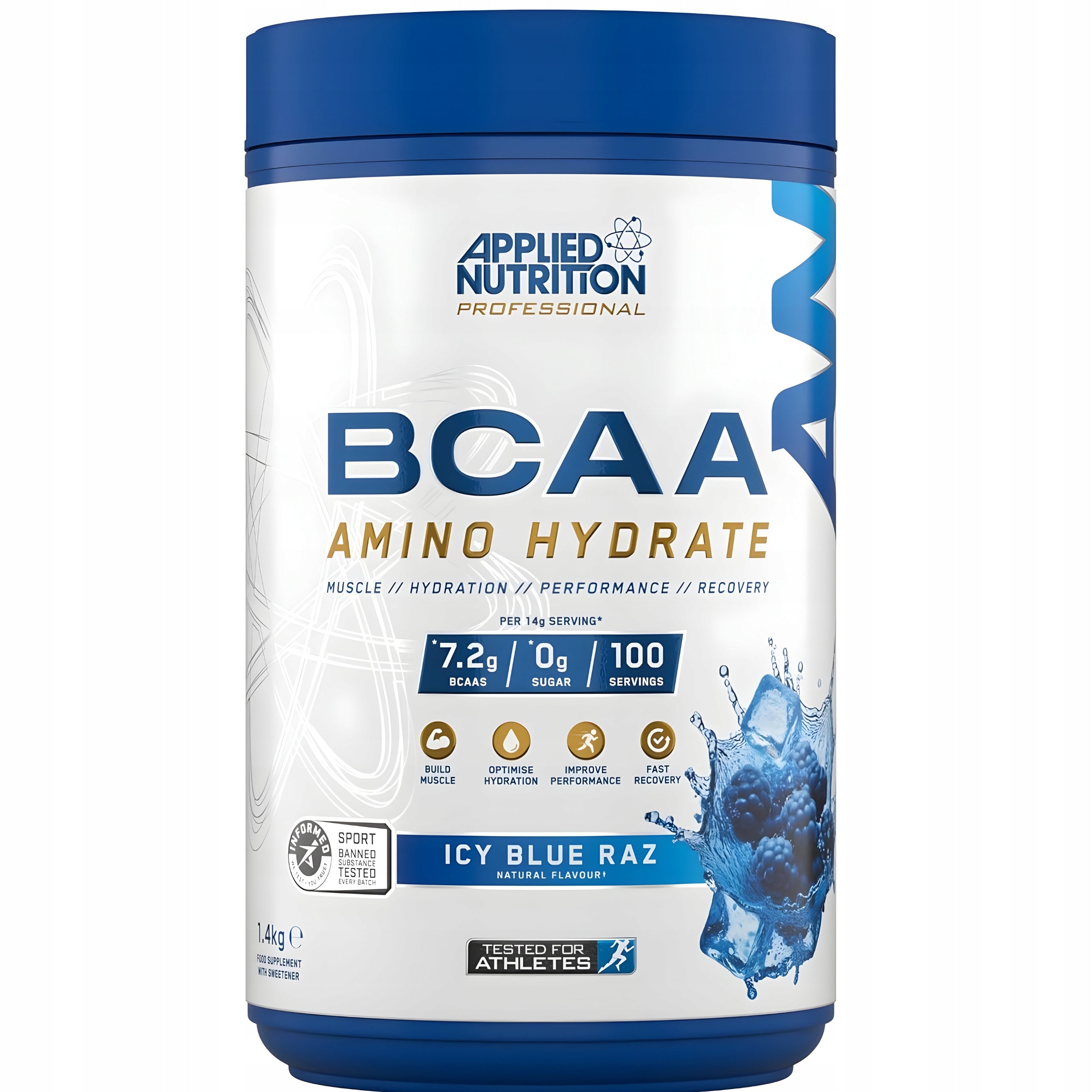 AMINO ACIDS APPLIED NUTRITION BCAA AMINO HYDRATE STRENGTH REGENERATION POWER 1400g Manufacturer code 5056555208304