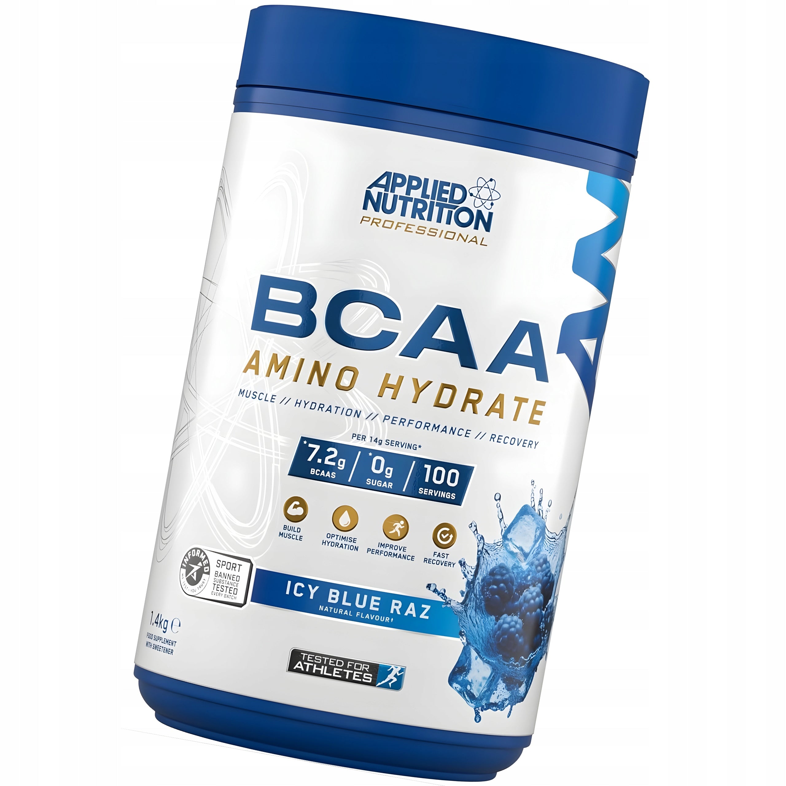 AMINO ACIDS APPLIED NUTRITION BCAA AMINO HYDRATE STRENGTH REGENERATION POWER 1400g