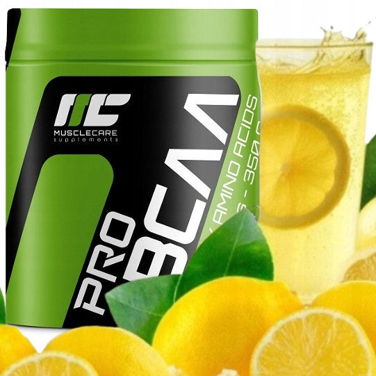 AMINO ACIDS BCAA regeneration energy Muscle Care Pro BCAA 350 g LEMON