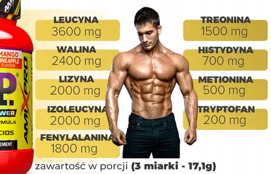 AMINO ACIDS EAA EXOGENOUS drinking powder Amix M A P Mango - Regeneration Expiration date at least 1 year from the date of purchase