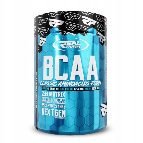 AMINO ACIDS powder BCAA regeneration Real Pharm BCAA 400g CHERRY LEMONADE Expiration date not specified