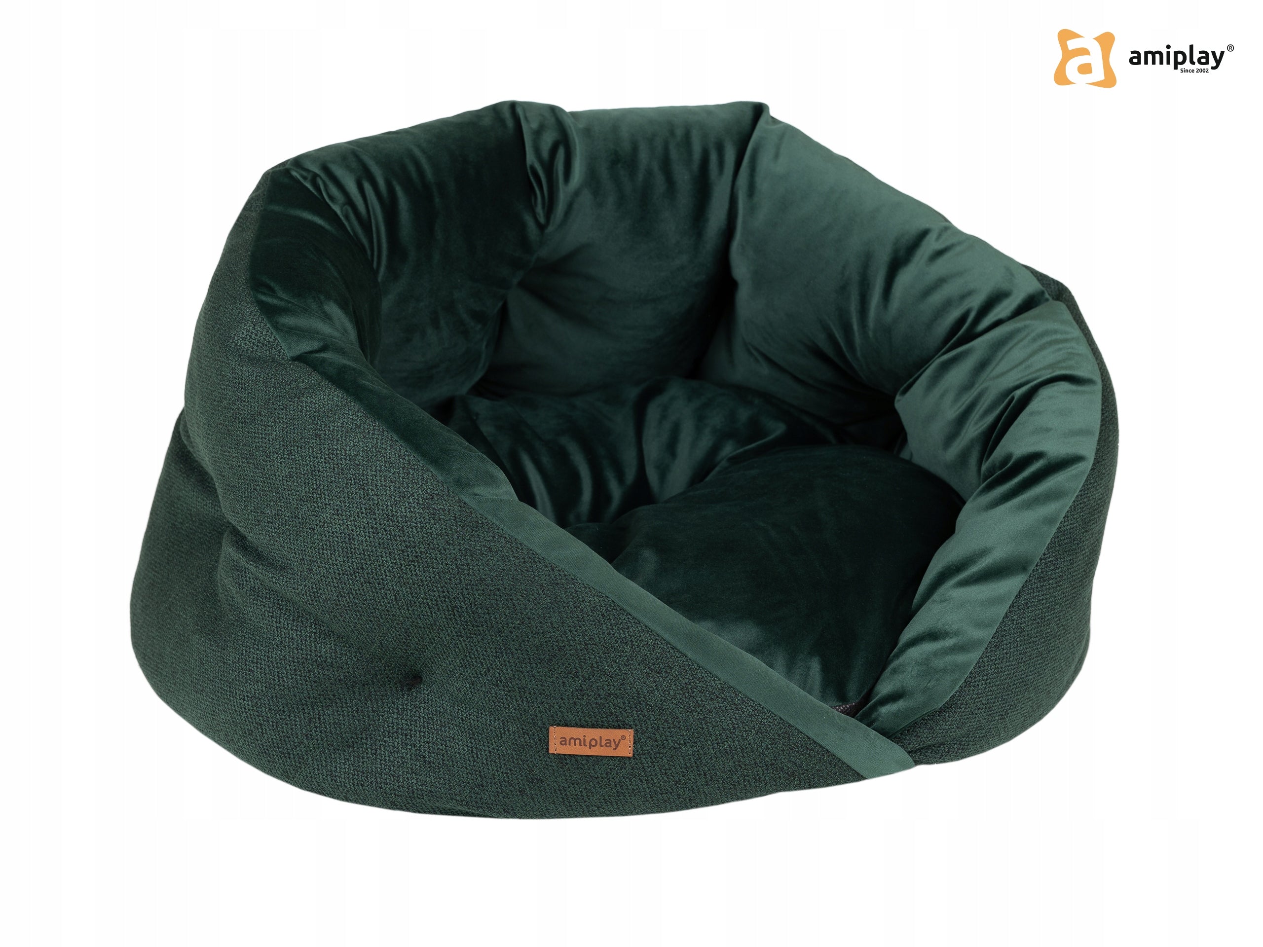 AMIPLAY BED COCOON SIENA S GREEN Shape oval