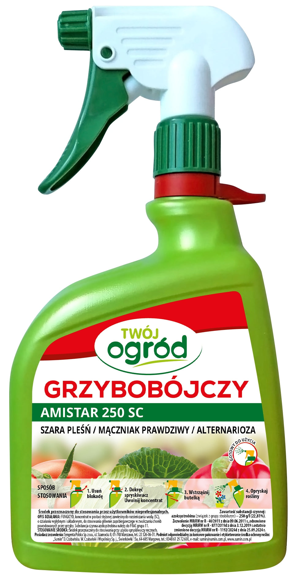 AMISTAR 250 SC RTU 1L FUNGICIDAL POWDERY MILDEW RUST PLANT PROTECTION