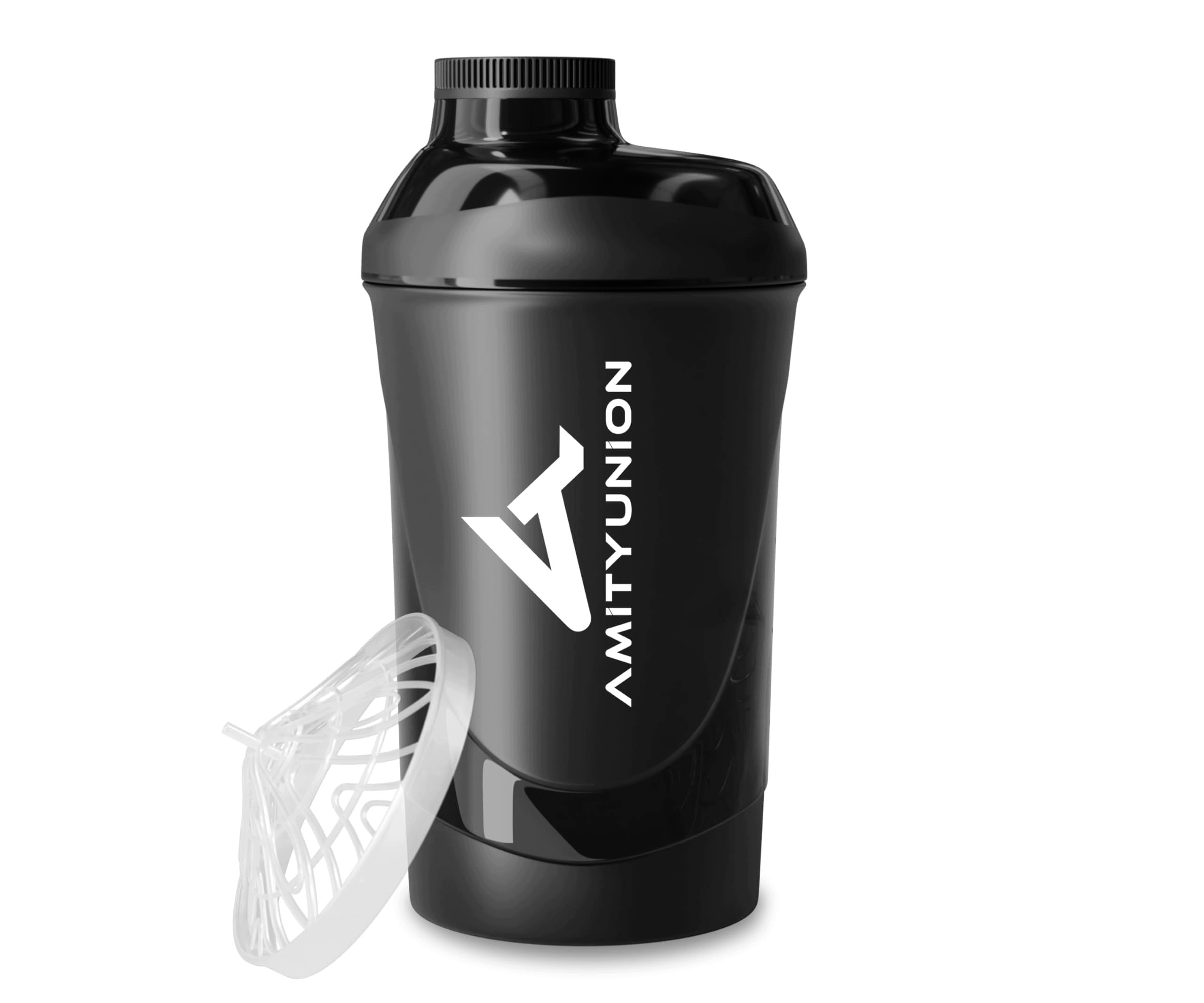 AMITYUNION PROTEIN SHAKER 800 ML - WITHOUT BPA WITH STRAINER AND SCALE FOR CREAM