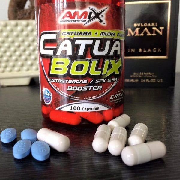 AMIX CATUABOLIX 100caps POTENCY LIBIDO STRENGTH MUIRA Flavor natural
