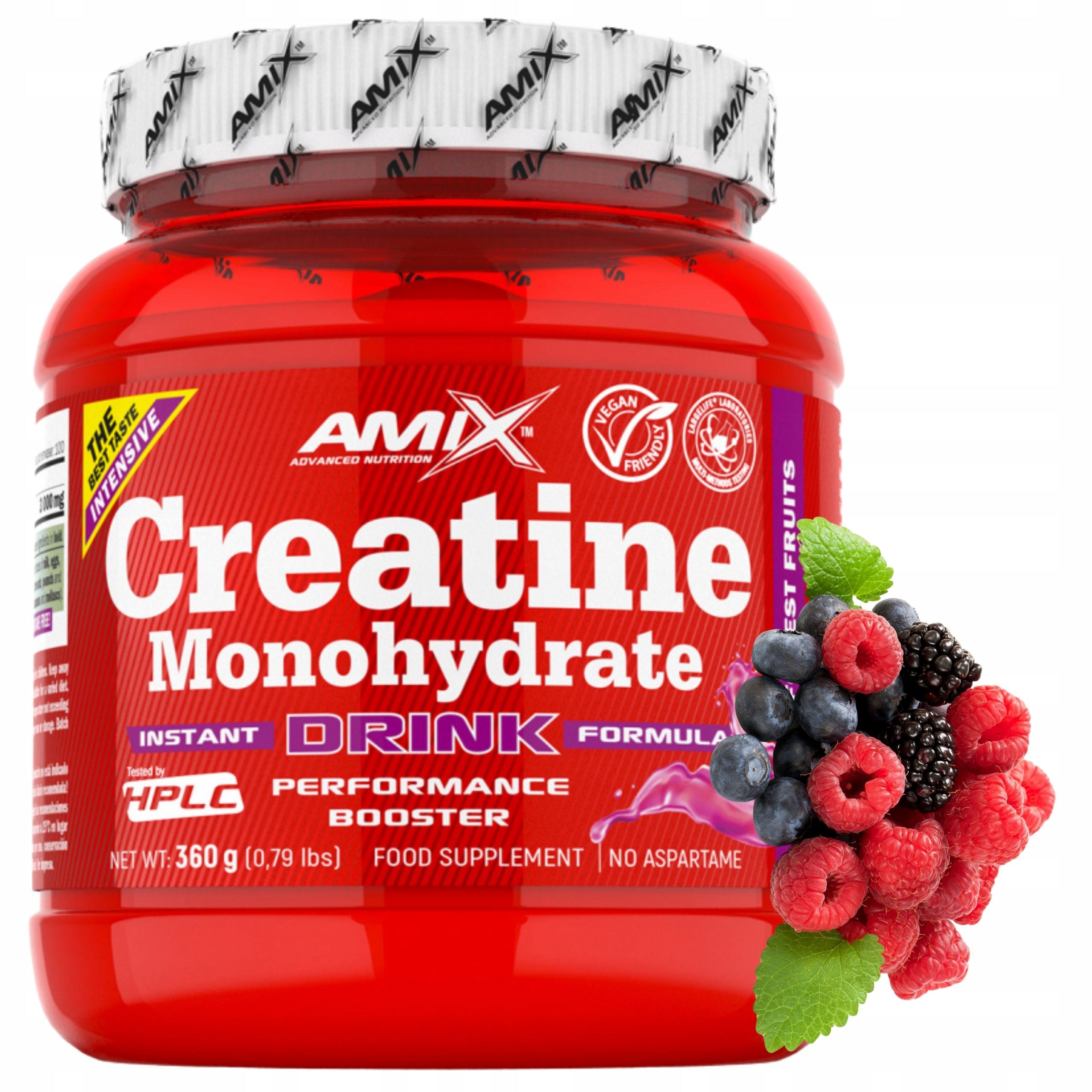 AMIX CREATINE MONOHYDRATE Creatine Monohydrate Micronized Forest Fruit