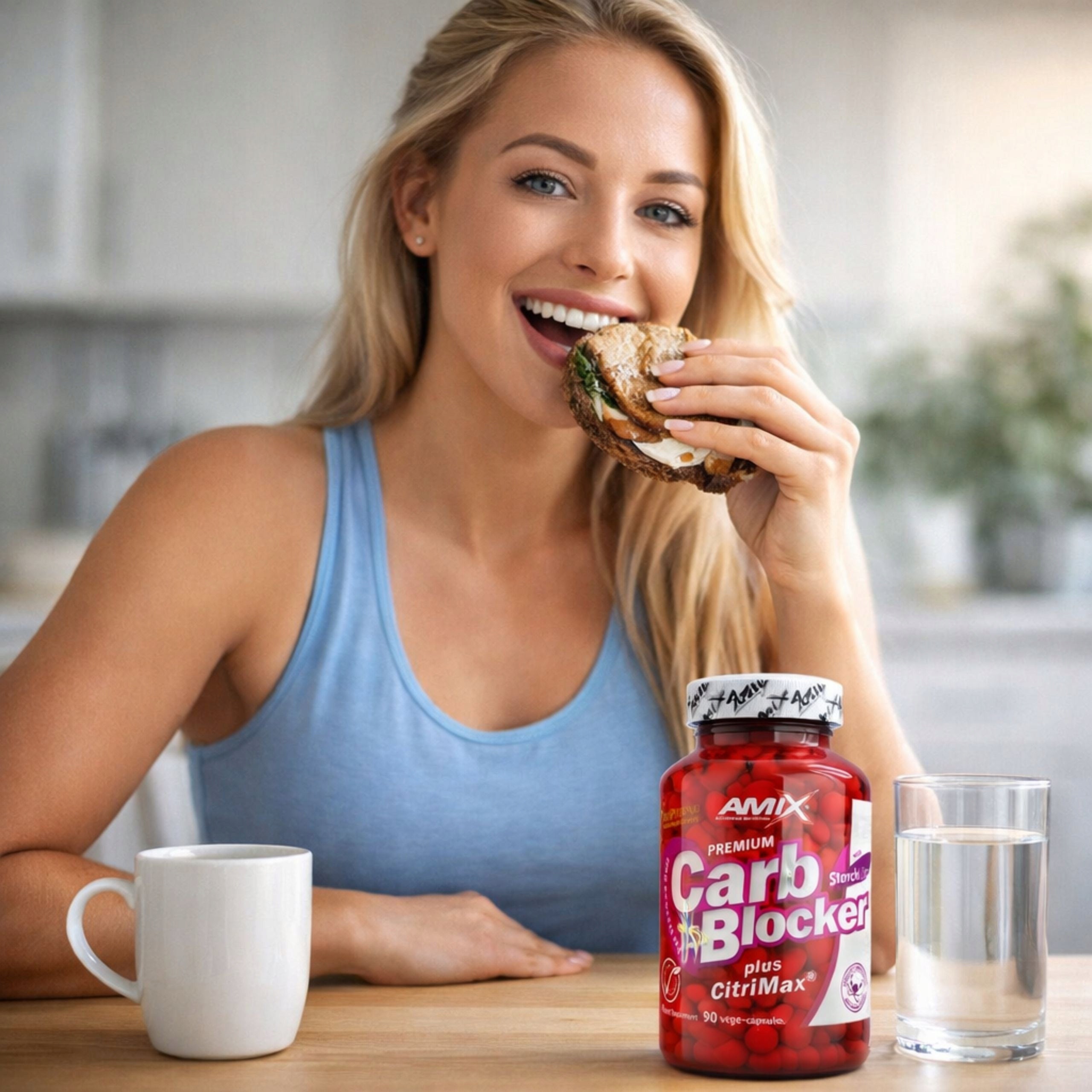 AMIX Carb Blocker Appetite Inhibitory Tablets Fat Burner for Women 90pcs Expiration date at least six months from the date of purchase