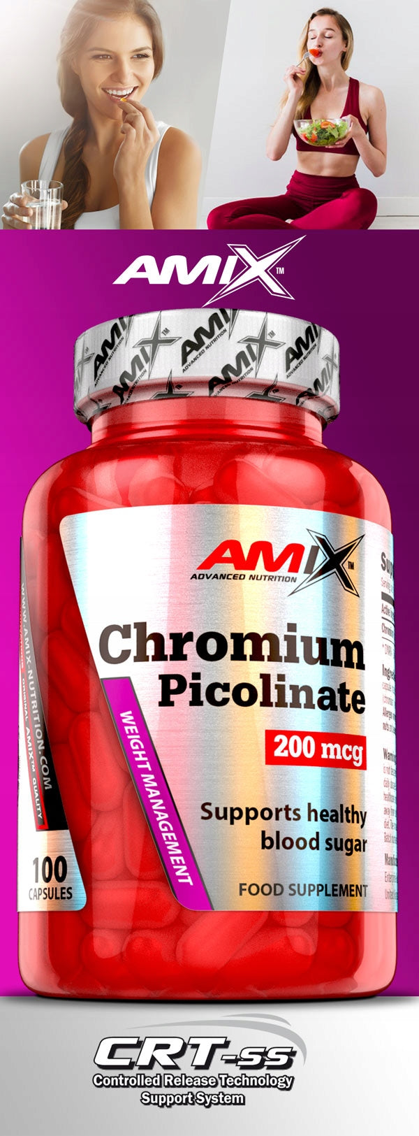 AMIX Chromium picolinate appetite suppression weight loss for 100 days Manufacturer code 8594060005966
