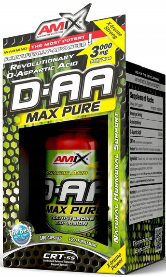 AMIX D-AA MAX PURE BOX 100 KAP D-ASPARTIC ACID