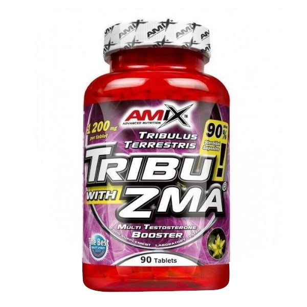AMIX TRIBU 90% ZMA 1200mg 90t ZINC MAGNESIUM WIT B6 Expiration date at least six months from the date of purchase