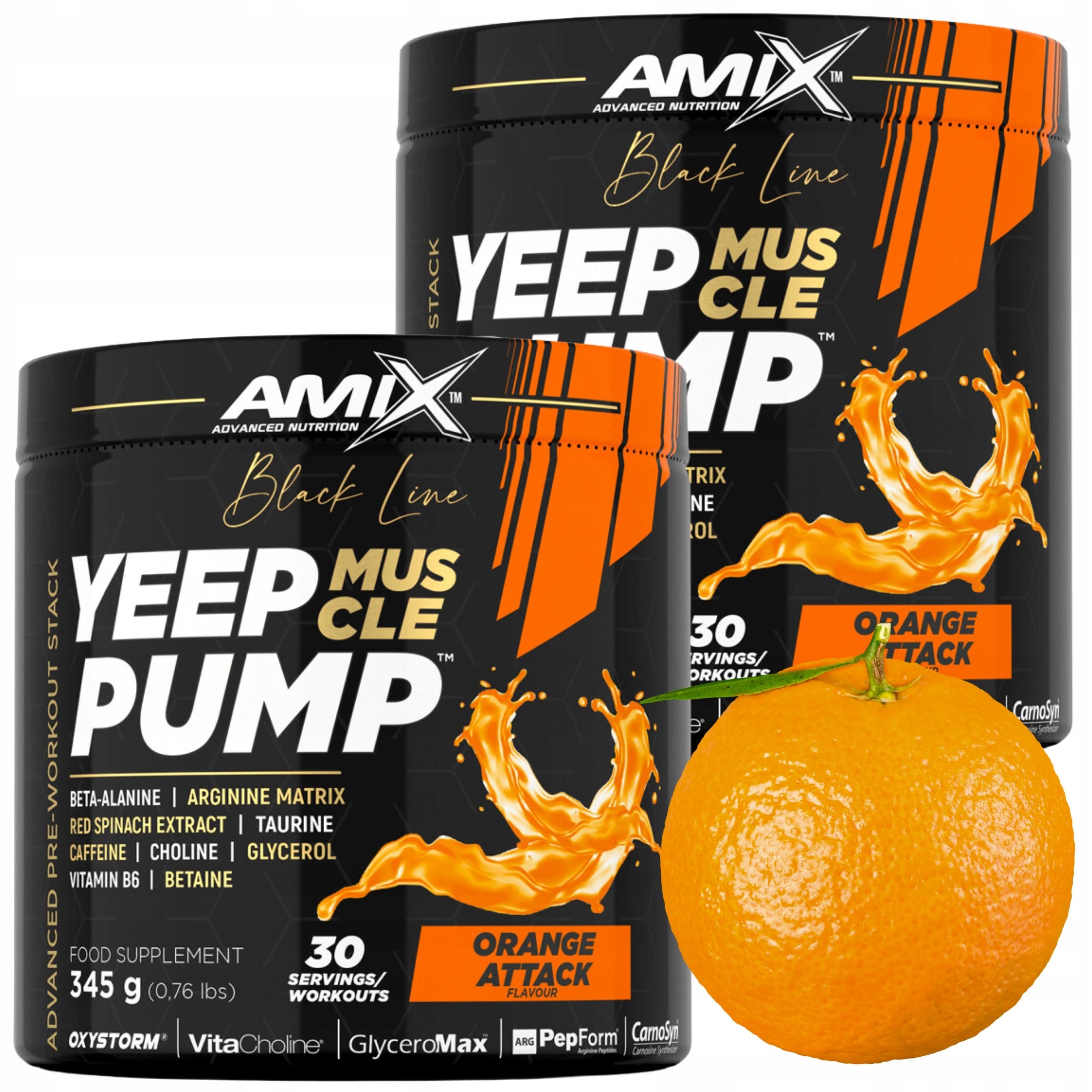 AMIX YEEP PUMP PREWORKOUT with Caffeine Pump Strength Focusing Power