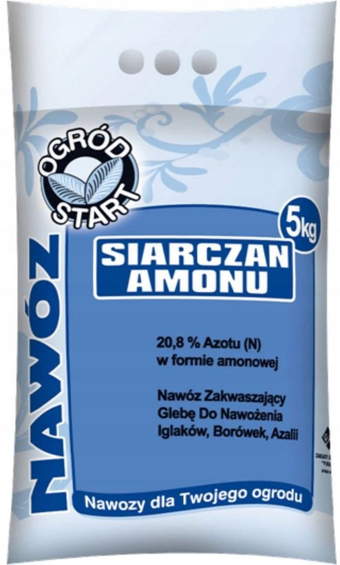 AMMONIUM SULFATE 5kg FERTILIZER YEAR-ROUND ACID-LOVING HEATHERS LOWERS PH Manufacturer OGRÓD START