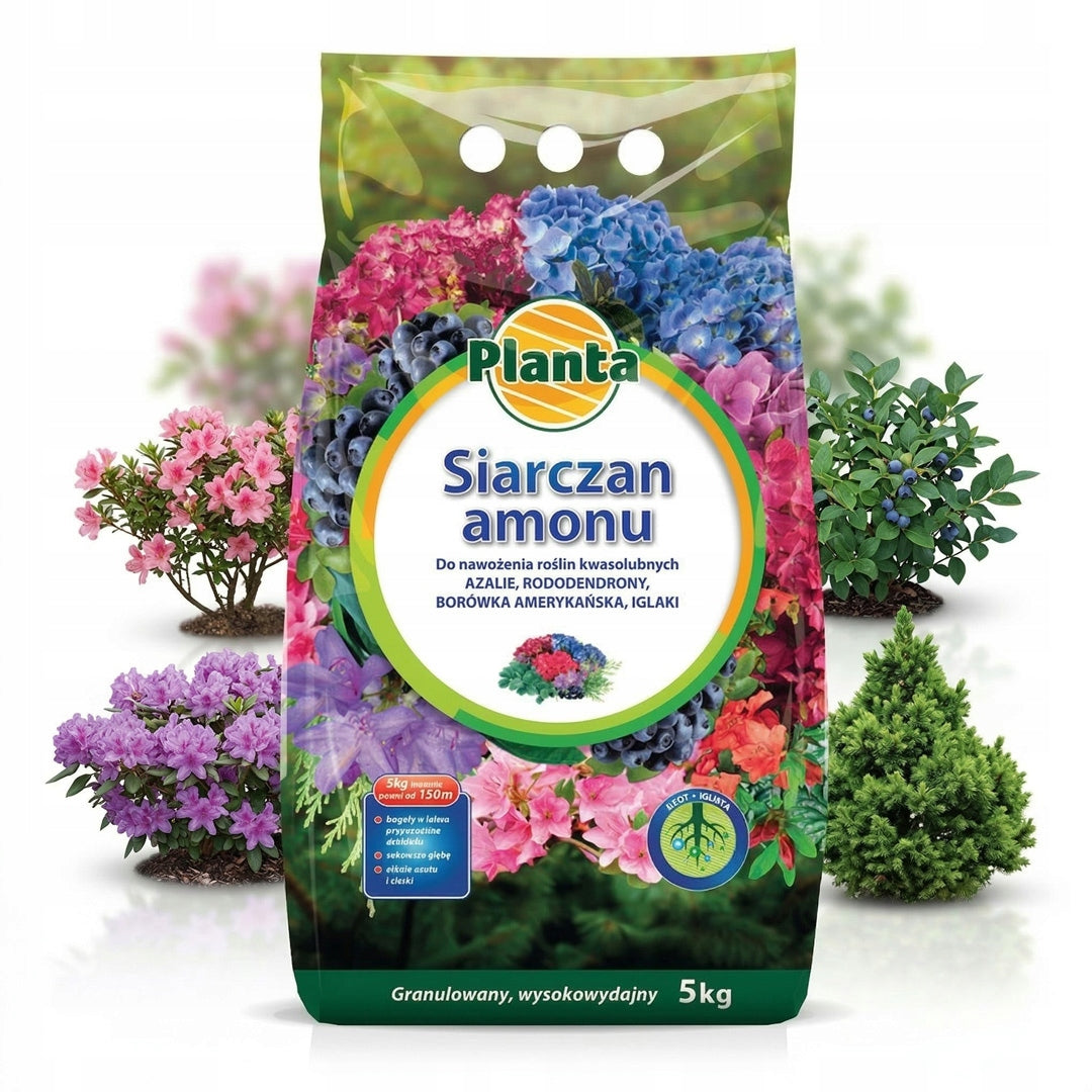 AMMONIUM SULFATE FERTILIZER ACIDIFIES LOWERS SOIL pH TO AZALEA BLUEBERRIES CONIFERS 5kg