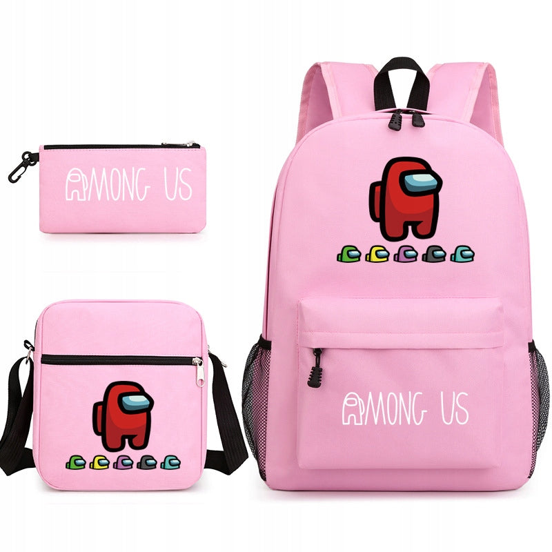 AMONG US SCHOOL SET BACKPACK BAG PENCIL CASE high quality Manufacturer code fdty6ujfgthtyhdr