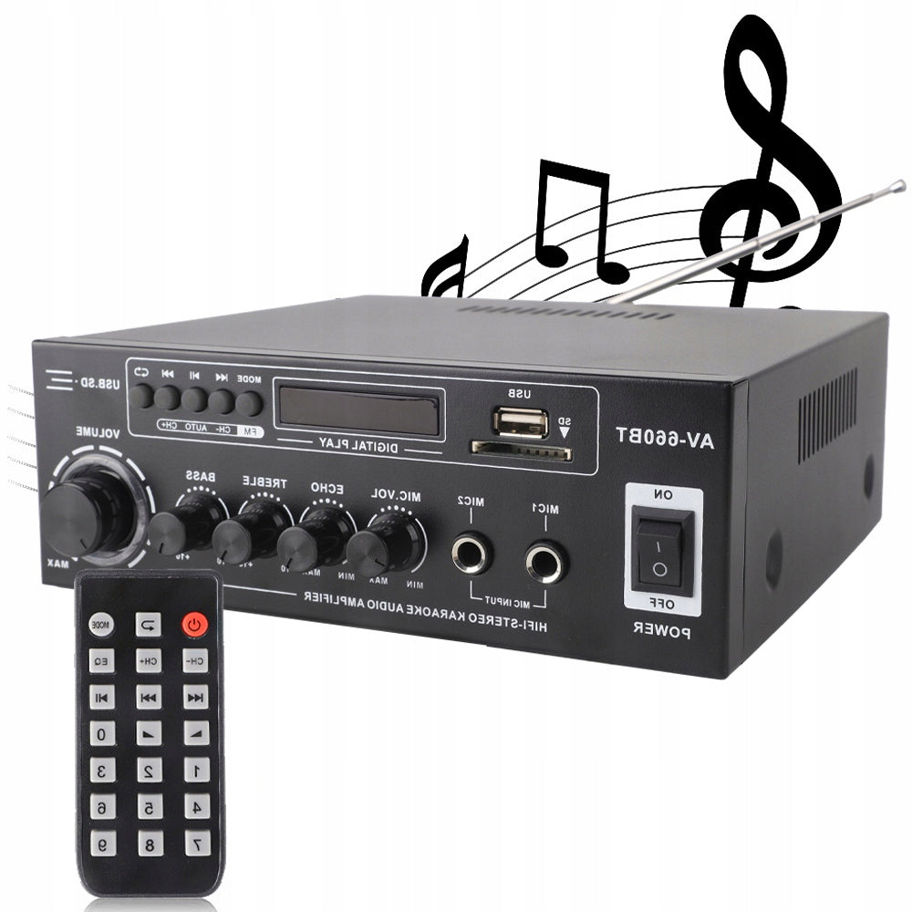 AMPLIFIER FOR SPEAKERS BLUETOOTH RADIO 5.0 3000W 230V