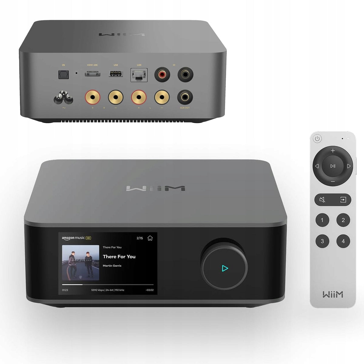 AMPLIFIER WITH NETWORK FUNCTIONS WiiM AMP ULTRA TPA3255 GREY
