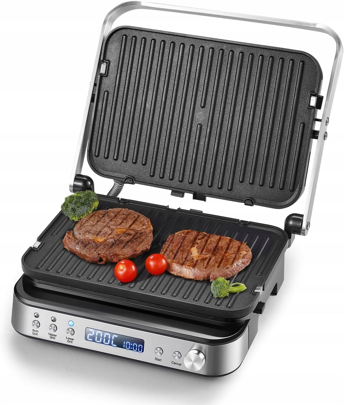 AMZCHEF 4-in-1 PANINI GRILL Waffle&Sandwich