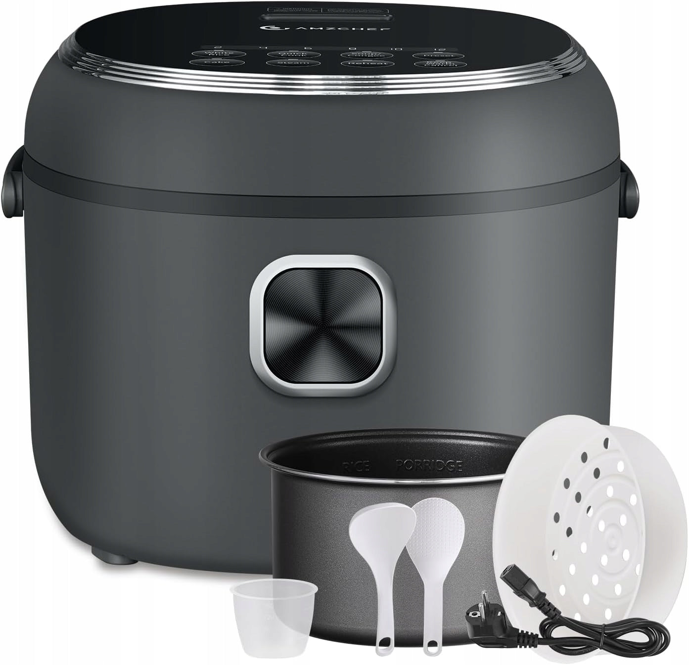 AMZCHEF Mini Cuiciriso 2L CE-DFB-P20H1-DG - multifunctional mini rice cooker