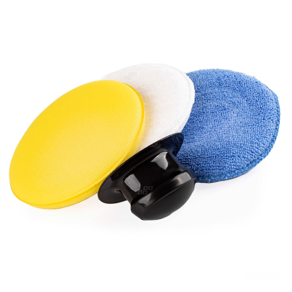 AMiO-02904 Set of 3pcs car paint polishing sponges microfiber Manufacturer code 02904