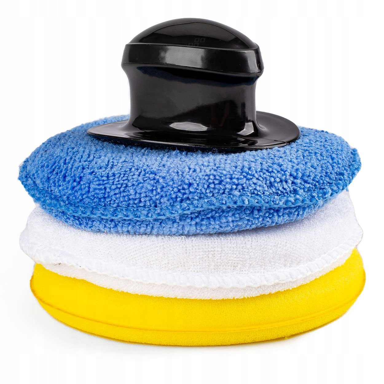 AMiO-02904 Set of 3pcs car paint polishing sponges microfiber Packaging status original