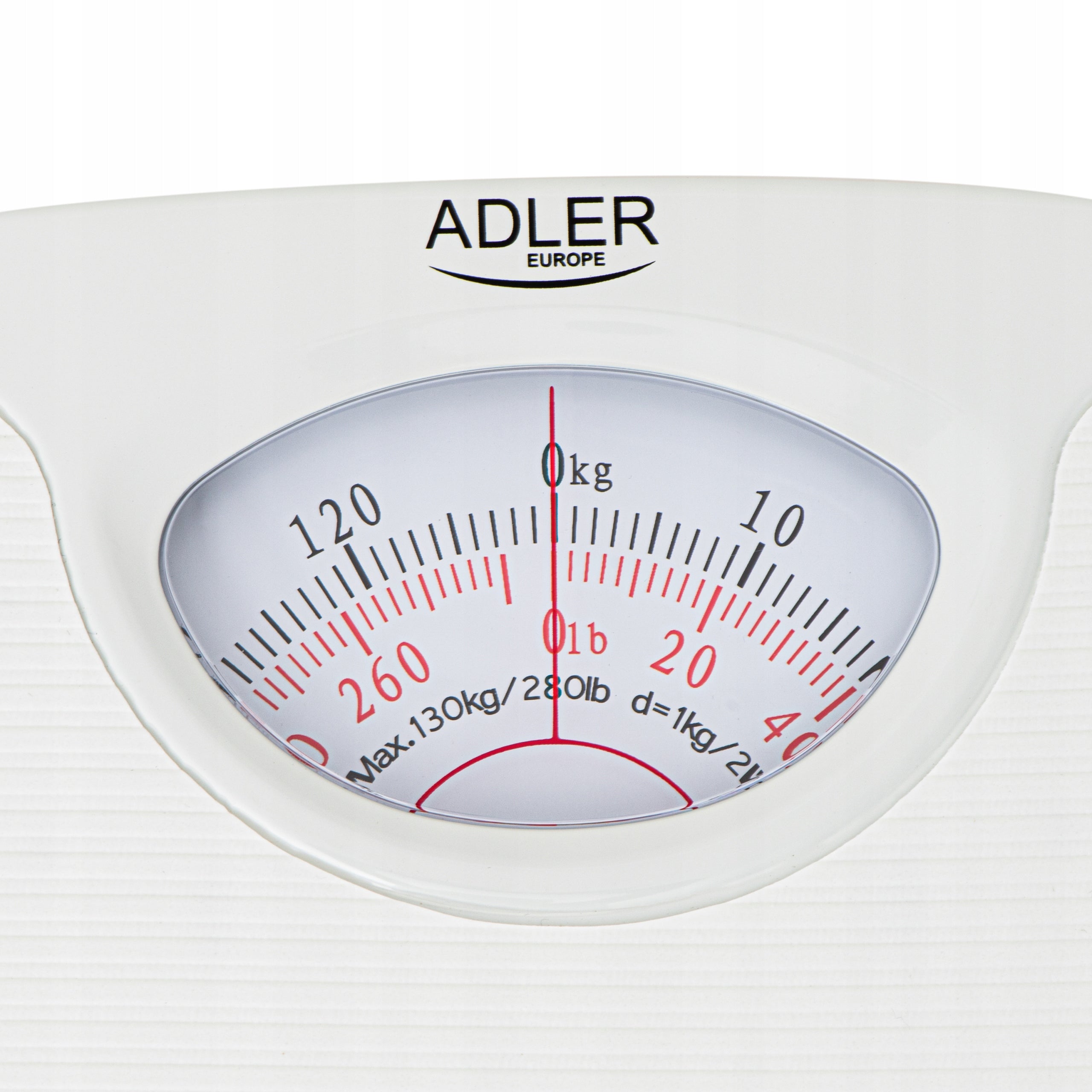 ANALOG MECHANICAL BATHROOM SCALE 130KG Housing material synthetic material