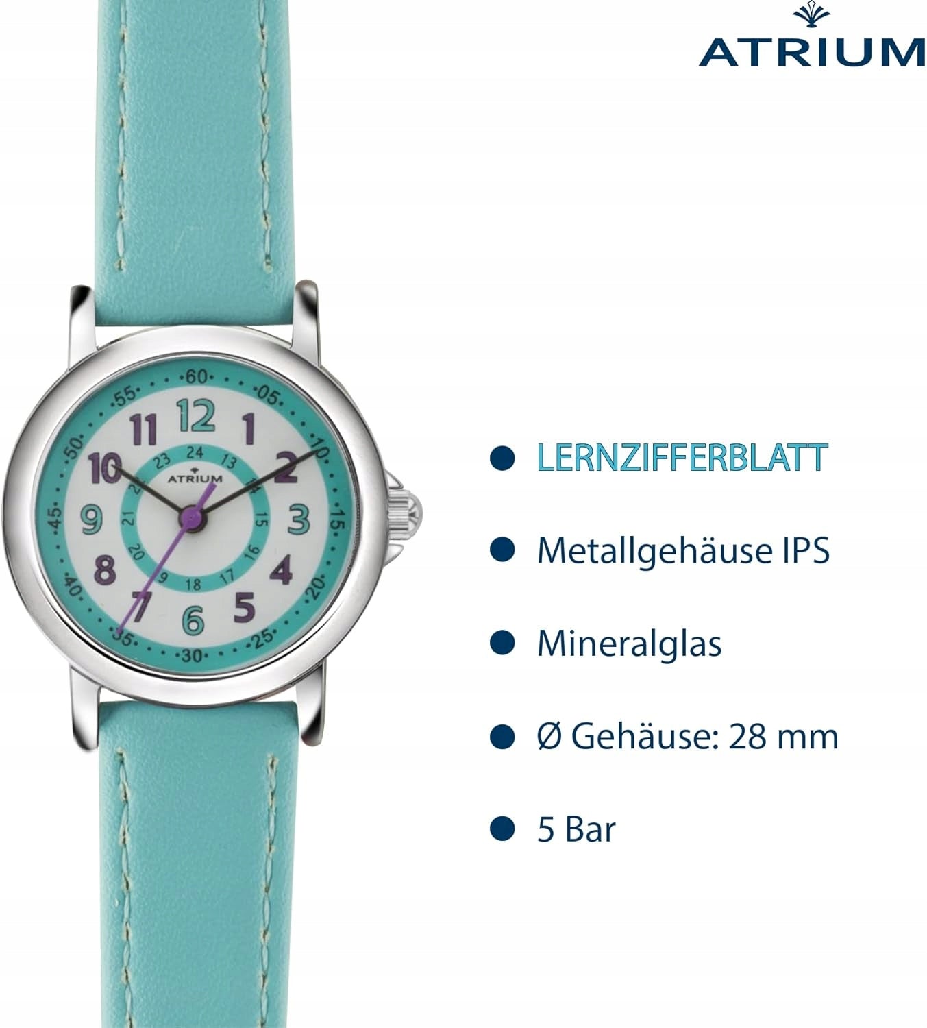 ANALOG QUARTZ WATCH FOR GIRLS 5BAR STRIP SYNTHETIC SKIN Kind analog
