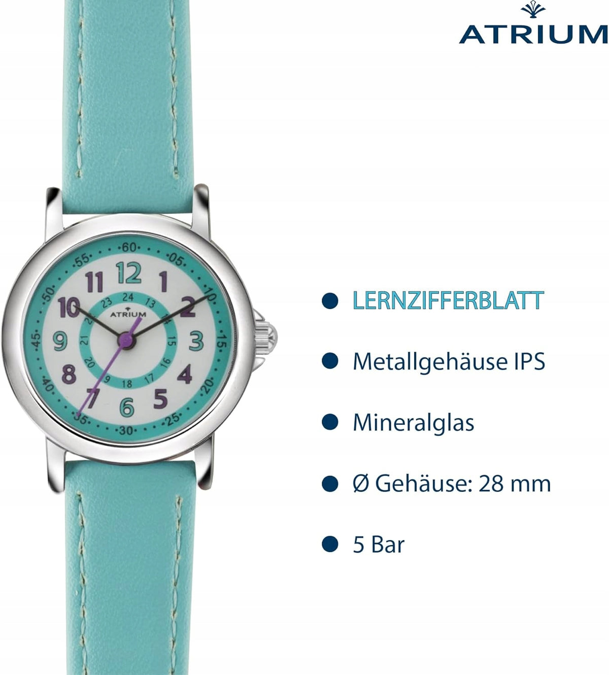 ANALOG QUARTZ WATCH FOR GIRLS 5BAR STRIP SYNTHETIC SKIN Kind analog