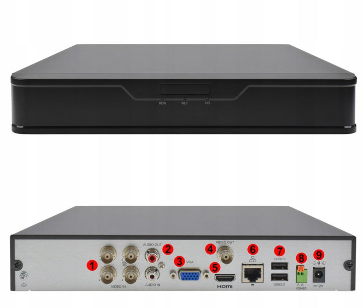 ANALOG RECORDER FOR MONITORING 4 CHANNELS 8MPx DVS REMOTE PREVIEW DVS Brand DVS
