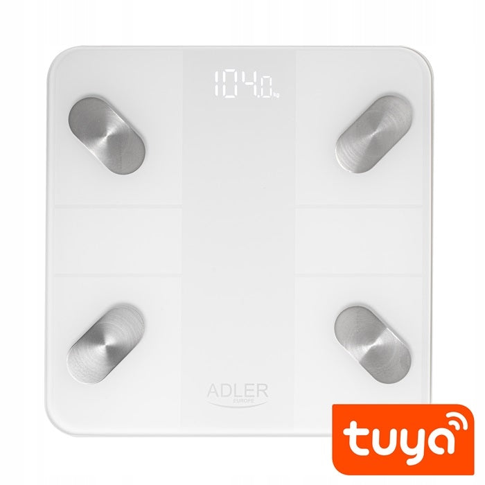 ANALYTICAL BATHROOM SCALE 180KG SMART-TUYA BLUETOOTH AD8186 Manufacturer code AD 8186w
