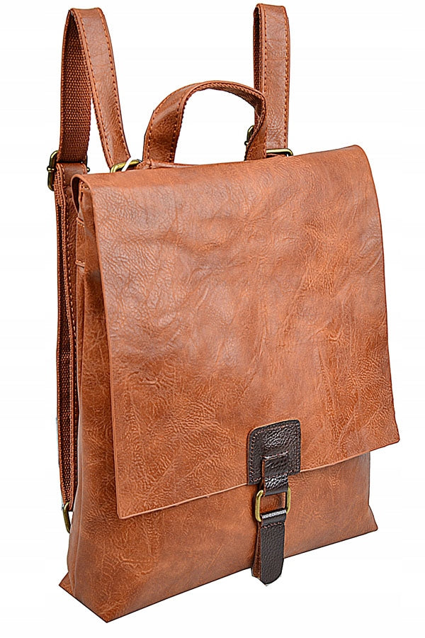 ANDREA MASSI Backpack Women's Bag ECO LEATHER A4 brown Manufacturer code torebka plecak A4