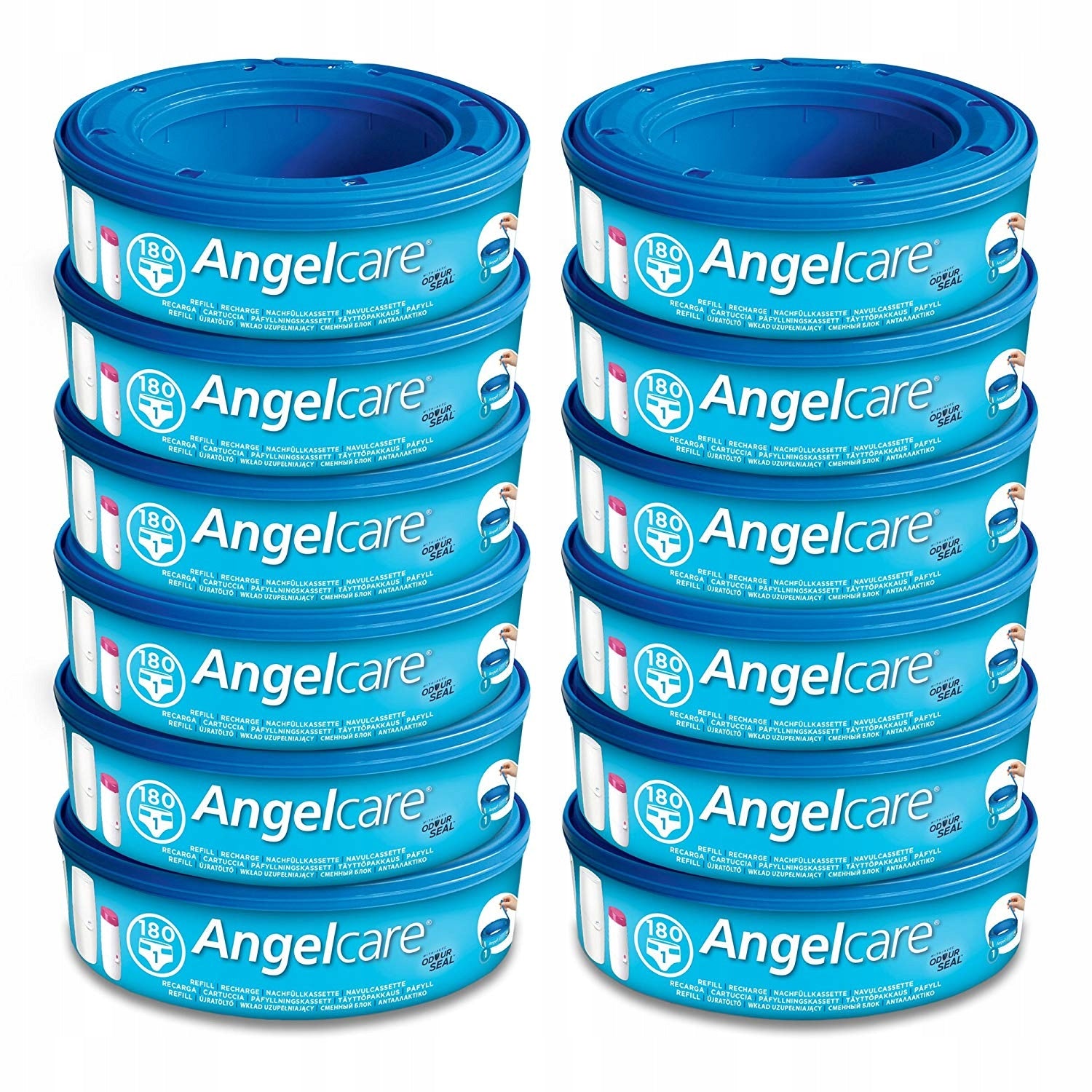 ANGELCARE DIAPER BASKET BIN REFILLS BAGS LARGE STOCK 12PACK EAN (GTIN) 5905255360631
