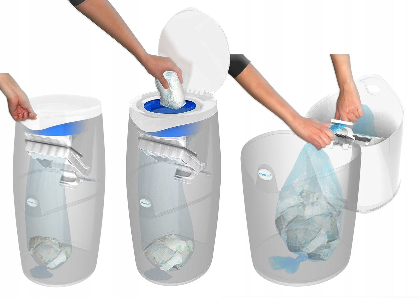 ANGELCARE REFILL FOR DIAPER BASKET CONTAINER BAGS x1 Manufacturer code ANG-009-00