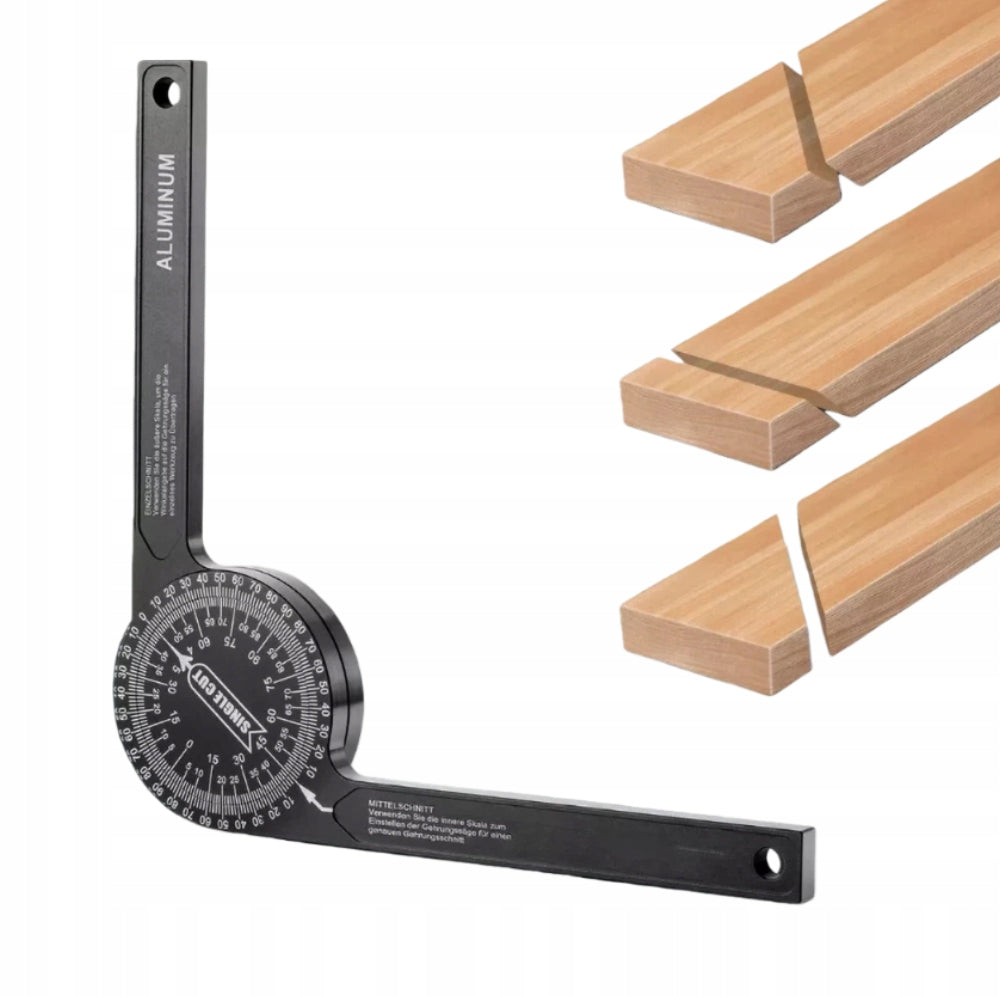 ANGLE CARPENTRY PROTRACTOR ADJUSTABLE 360 Polish
