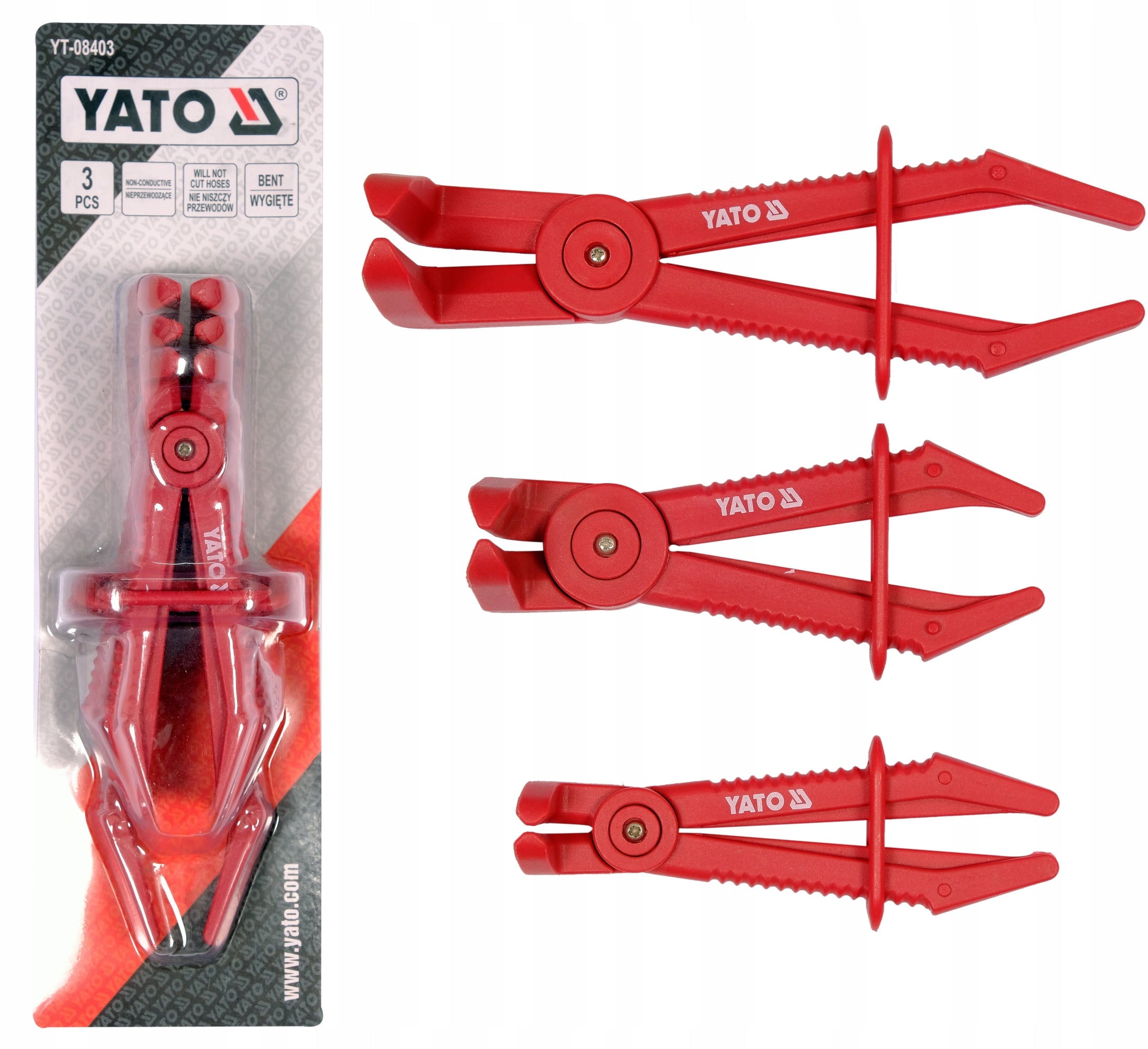 ANGLE CLAMPS FOR HOSE HOSES WITH LIQUID 3 PCS.
