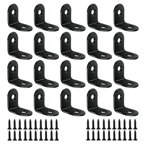 ANGLE CONNECTORS 90 DEGREES 20X20 MM STAINLESS STEEL FOR FURNITURE 20 PCS. Brand no brand