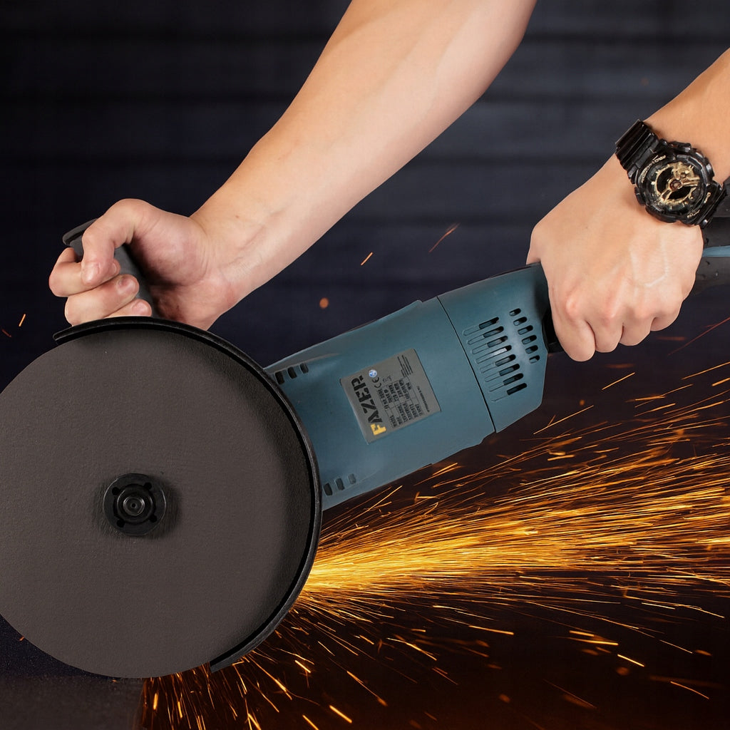 ANGLE GRINDER 230mm LARGE FREE START SOFT ANGLE 3000W STRONG + SET Manufacturer code FZ/AG/3000_ELEKTRO-SELL