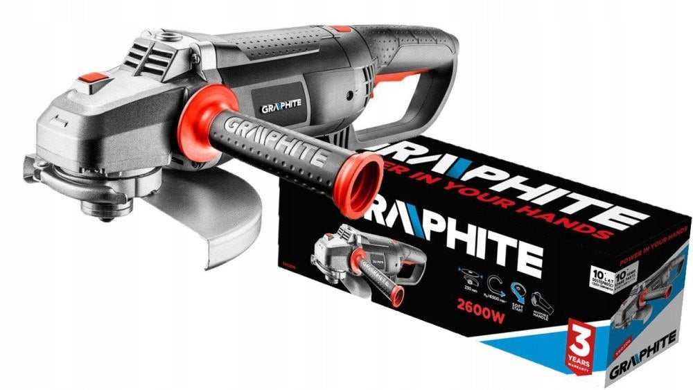 ANGLE GRINDER 2600W TAR 230 X 22.2 MM RPM 6500 MIN GRAPHITE 59G208 EAN (GTIN) 5902062034663