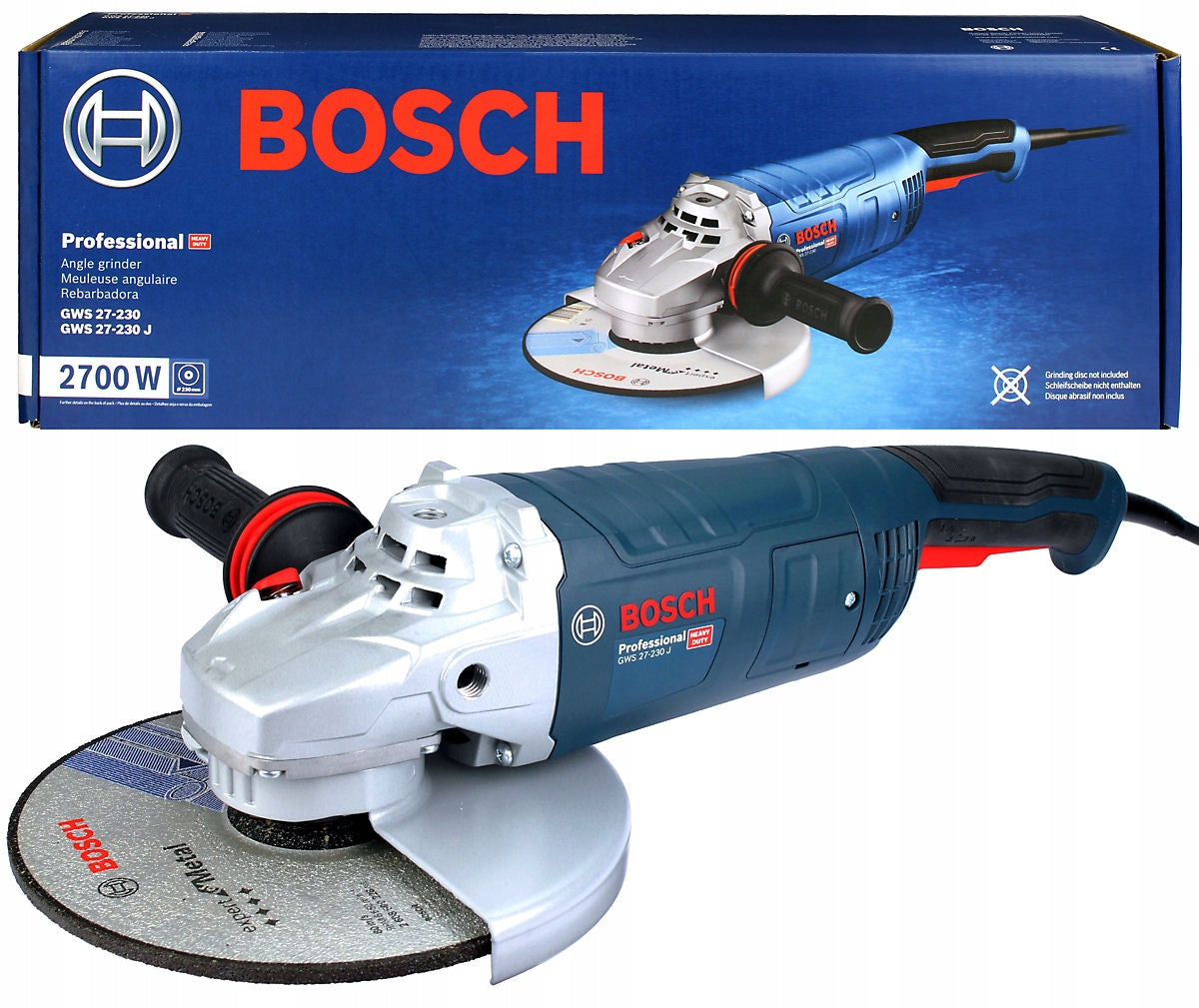 ANGLE GRINDER 2700W 230mm GWS 27-230 J BOSCH