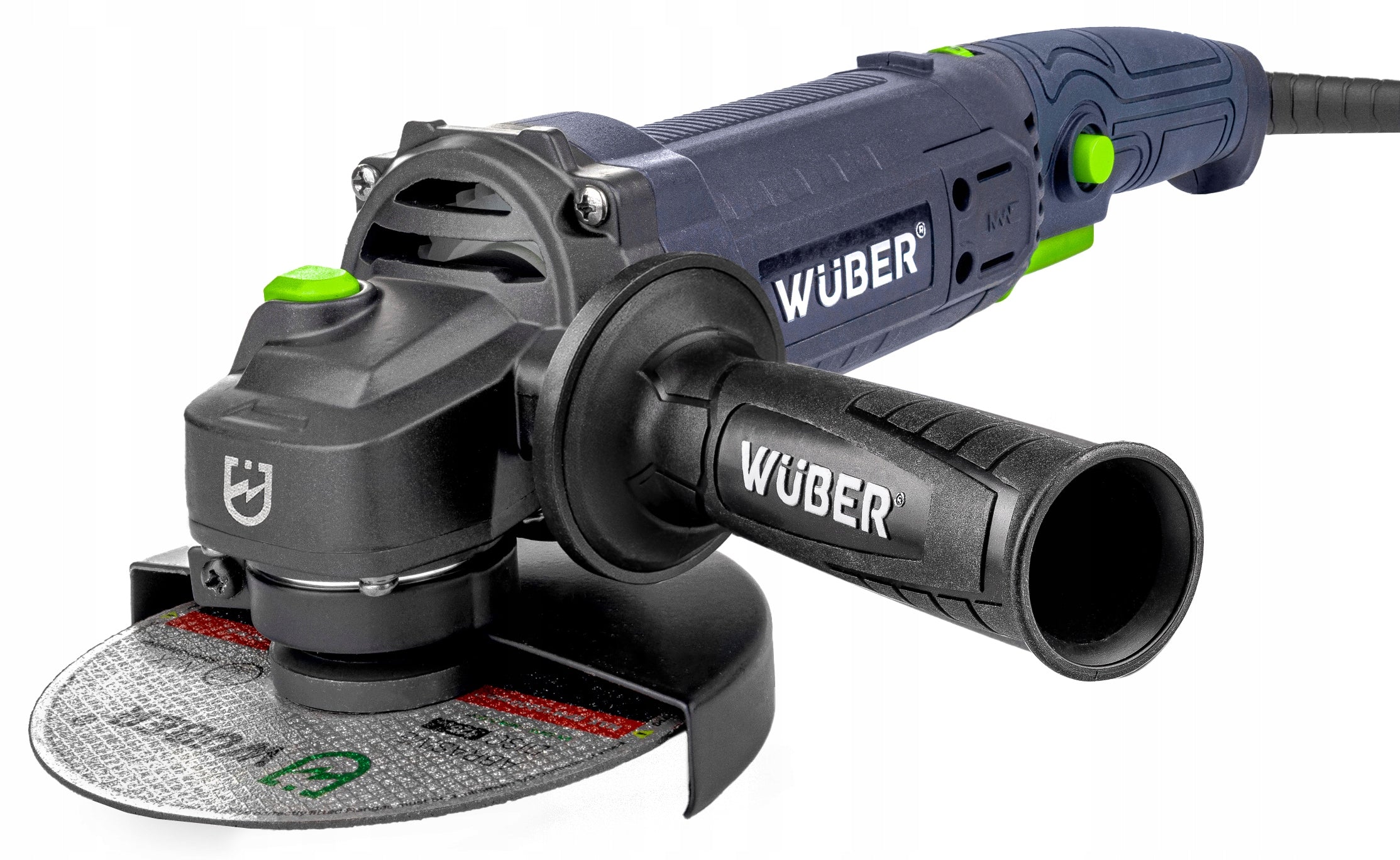 ANGLE GRINDER ANGLE DIAX STRONG WITH ADJUSTABLE ROTATION + 10 DISCS WUBER Manufacturer code WR1600R