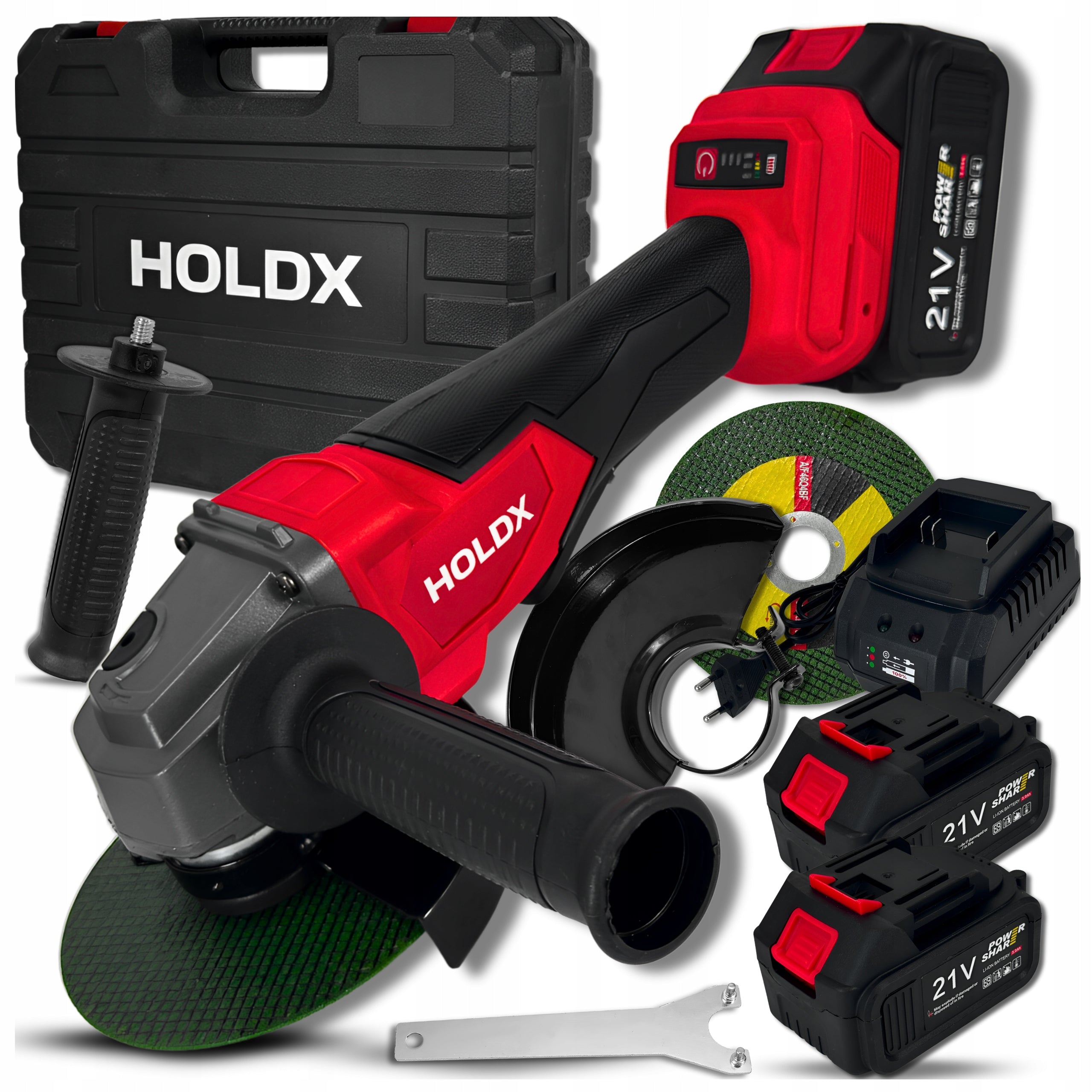 ANGLE GRINDER CORDLESS BRUSHLESS ANGLE DIAX 2xAKU SET
